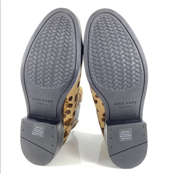 Cole Haan Chelsea Mara Leopard Calf Hair Booties - Picture 9 of 11